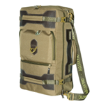 Сумка-рюкзак С-27Х с кожаными накладками (цвет: хаки)