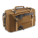 Сумка-рюкзак С-28К с кожаными накладками (цвет: коричневый)