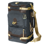 Сумка-рюкзак С-27ТС с кожаными накладками (цвет: темно-серый)