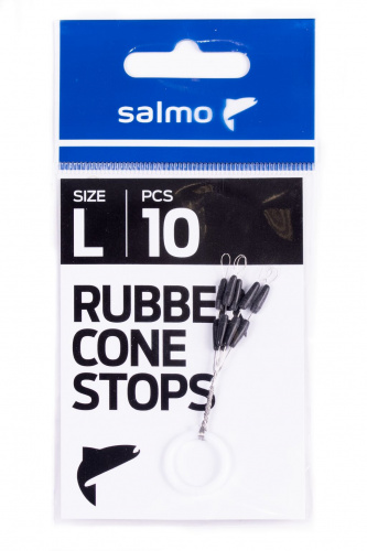 Стопоры резиновые Salmo RUBBER CONE STOPS р.003L 10шт. фото 2
