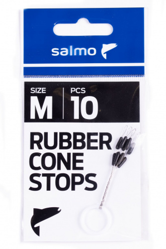 Стопоры резиновые Salmo RUBBER CONE STOPS р.002M 10шт. фото 2