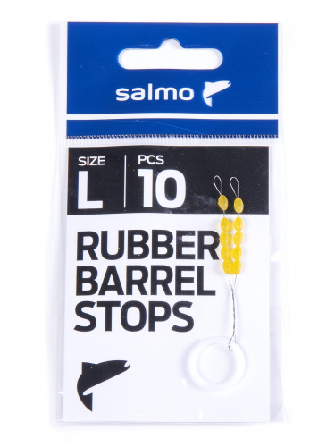 Стопоры резиновые Salmo RUBBER BARREL STOPS р.003L 10шт. фото 2