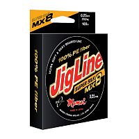 Шнур JigLine Super Silk 100м, 0,19мм, 16кг, оранж.