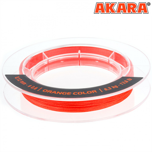 Шнур Akara Ultra Light Orange 100 м 0,10 фото 3