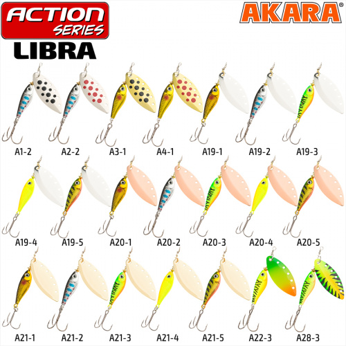 Блесна вращ. Akara Action Series Libra 2 8 гр. 2/7 oz. A1-2