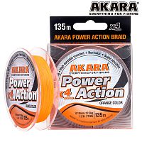 Шнур Akara Power Action X-4 Orange 135 м 0,12