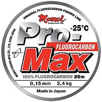 Леска Pro-Max Fluorocarbon, 25м 0,25мм 6,0кг