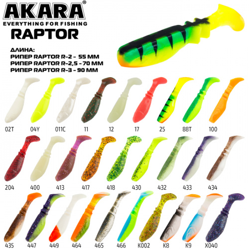 Рипер Akara Raptor R-2,5 6,5 см K8 (4 шт.) фото 4
