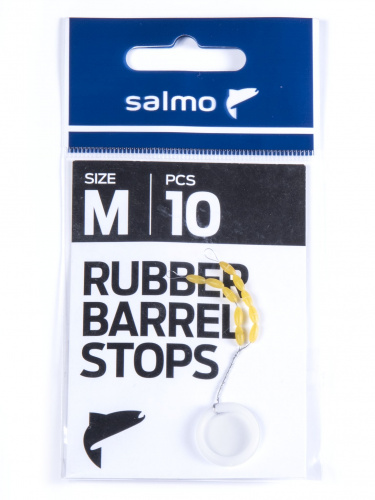 Стопоры резиновые Salmo RUBBER BARREL STOPS р.002M 10шт. фото 2