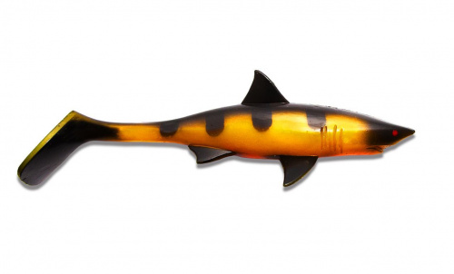 Силиконовая приманка Shark Shad, цвет: Black Okoboji Perch, (SS-BOP-10)