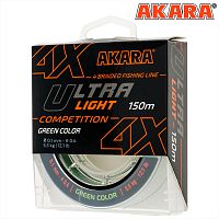 Шнур Akara Ultra Light Competition Green 150 м 0,10