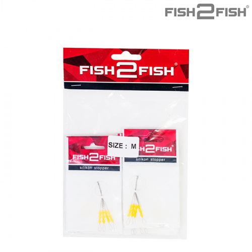 Стопор для попл. Fish2Fish 3,5х2,0 мм (12 стопоров) S фото 2