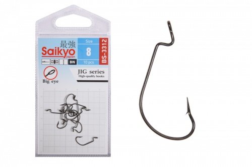 Крючки Saikyo BS-3312 BN № 8 (10 шт)