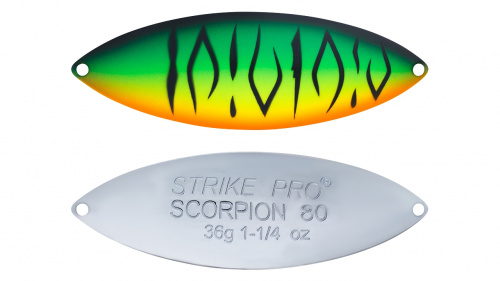 Блесна колеблющаяся Strike Pro Scorpion Treble 60H, (ST-08A1#GC01S-CP)