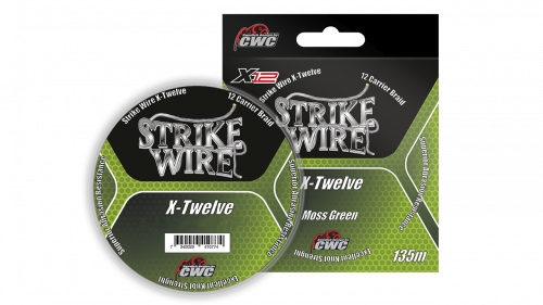 Шнур плетеный 12-жильный Strike Wire X-Twelve X12 0,32mm 27kg 135m, mossgreen (темно-зеленый)