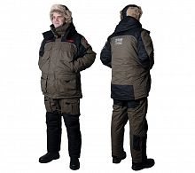 Костюм зимний Alaskan Ice Man хаки/черный 3XL (куртка+полукомбинезон)
