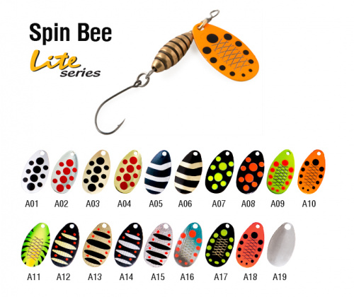 Блесна вращ. Akara Lite Series Spin Bee 2 5,5 гр. 1/5 oz. A15