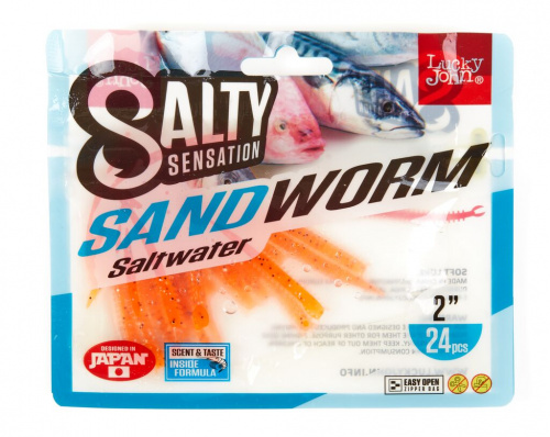 Черви съедоб. искусст. LJ  Salt Water SANDWORM 2.0in (05.00)/F29 24шт. фото 3