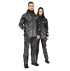 Костюм Aquatic К-23 (soft-shell, мембрана 10000/10000, цвет - CAMO BLACK, размер 50, фирменная печать Aquatic)