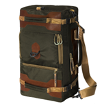 Сумка-рюкзак С-27ТК с кожаными накладками (цвет: темно-коричневый)
