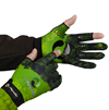Перчатки демисезонные без пальцев softshell ПЧ-11 Цвет - CAMO LIME KHAKI, размер M, фирменная печать AQUATIC)