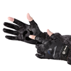 Перчатки демисезонные без пальцев softshell ПЧ-10 (Цвет - CAMO BLACK, размер M, фирменная печать AQUATIC)