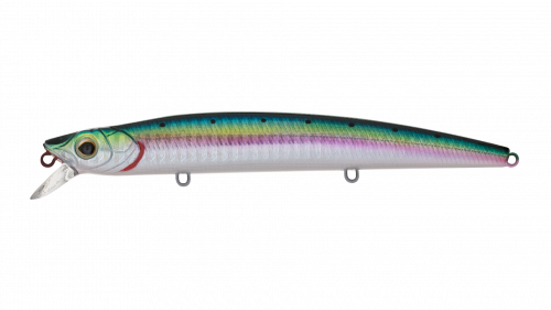 Воблер Минноу Strike Pro Wiggle Stick 140, цвет: 692-713-RP Pacific Sardine, (EG-031F#692-713-RP)
