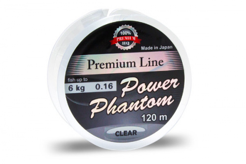 Леска Power Phantom Premium Line CLEAR 120m 0,16mm