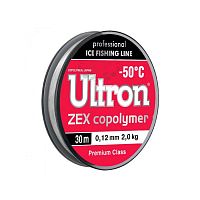 Леска ULTRON Zex Copolymer -50, 30м 0,12мм 2,0кг