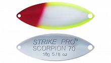 Блесна колеблющаяся Strike Pro Scorpion Double 70M, (ST-08BD#X10E-CP)