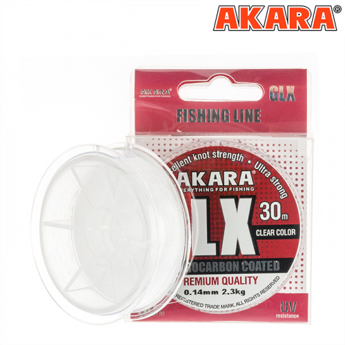 Леска Akara GLX Premium Clear 30 м 0,18 прозрачная фото 2