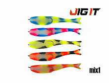 Поролоновая Рыбка Незацеп Jig It Пакет 5 шт 85 мм Цвет mix1