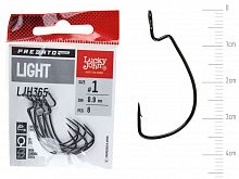 Крючки офсетные Lucky John PREDATOR сер. LJH365 LIGHT разм.001 8шт.