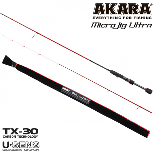 Сп. шт. уг. 2 колена Akara SL1004 Micro Jig Ultra 762UL-S TX-30 (0,5-6) 2,3 м фото 2