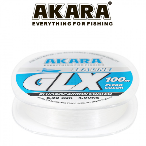 Леска Akara GLX Sea Line 100 м 0,25 прозрачная фото 3