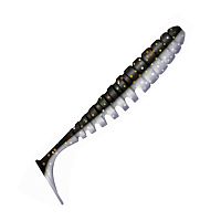 Приманка ZUB-SHAD 120мм(4,7")-5шт, (цвет 030) черный верх - натурал низ