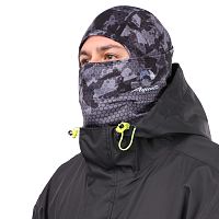 Балаклава горнолыжная softshell (Цвет - CAMO BLACK, без размера, фирменная печать AQUATIC)