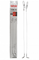 Поводок Saikyo Titan 1x1 Jerk №2 STOJ23030, 30кг/30см, 2шт