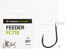 Крючки FC FEEDER сер. FC110 разм.007 10шт.
