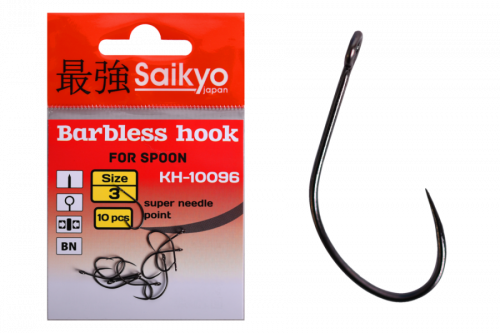 Крючки Saikyo KH-10096 Barbless BN №3 (10 шт)