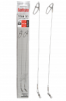 Поводок Saikyo Titan 1x1 Jerk №1 STOJ13030, 30кг/30см, 2шт