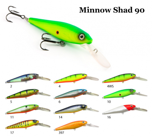 Воблер Raiden Minnow Shad 90 12 гр. 397