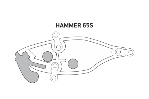 Воблер LureMax HAMMER 65mm 15г цв. 001 тонущий фото 2