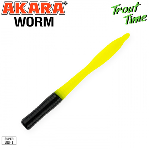 Силиконовая приманка Akara Trout Time WORM 3 Shrimp 419 (10 шт.) фото 5