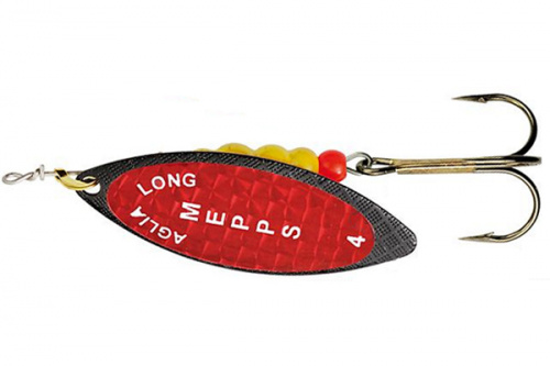 Блесна вращ. Mepps AGLIA LONG REDBO, 0, Black