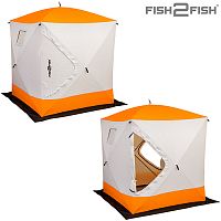 Палатка зим. Fish 2 Fish Куб 2,2х2,2х2,35 м с юбкой в чехле утепленная