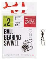Вертлюги c застеж. и подш. LJ Pro Series BALL BEARING SWIVEL 006 3шт.