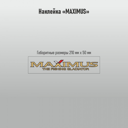 Наклейки Maximus проз/пл. 210х50мм