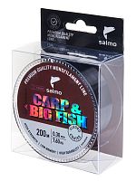 Леска моно. Salmo Diamond CARP & BIG FISH FLUORO COATED Dark Brown 200/030