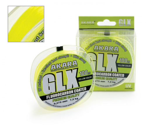 Леска Akara GLX Premium Yellow 100 м 0,22 желтая